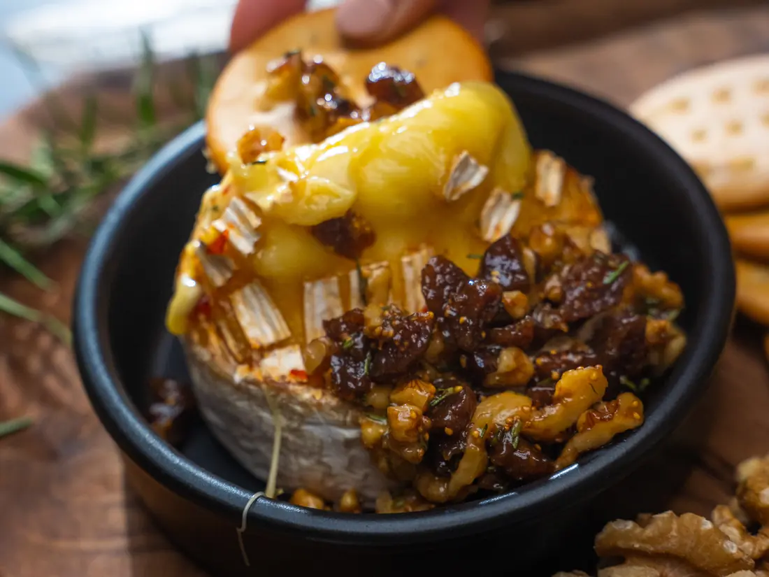 Baked Camembert with Hot Honey